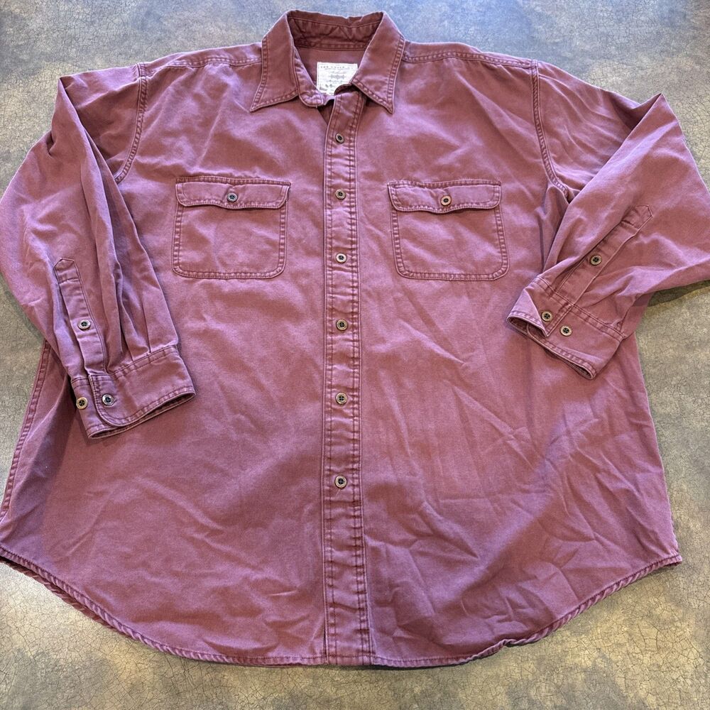 Mens THE ORVIS CO Sporting Traditions Cotton Long Sleeve Button Up Shirt XL